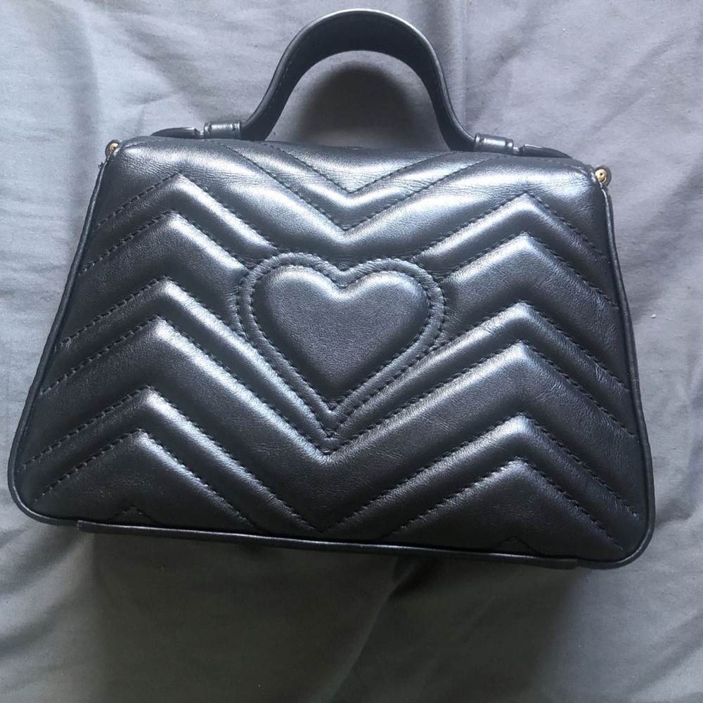 Authentic GUCCi Marmont top handle purse - Picture 2 of 3